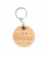 Load image into Gallery viewer, I AM ENOUGH keychains
