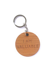 Load image into Gallery viewer, I AM VALUABLE keychains
