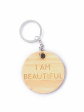 Load image into Gallery viewer, I AM BEAUTIFUL keychains
